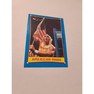 1987 Topps WWF Hulk Hogan #35 American Made Wrestling Trading Card Vintage